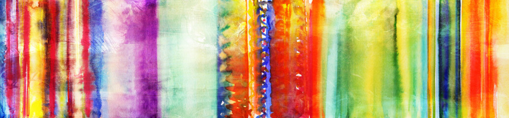 streifen bunt handgemalt aquarell banner
