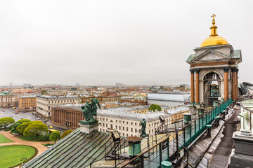 Obraz premium View from roof of St. Isaac's Cathedral, Saint Petersburg