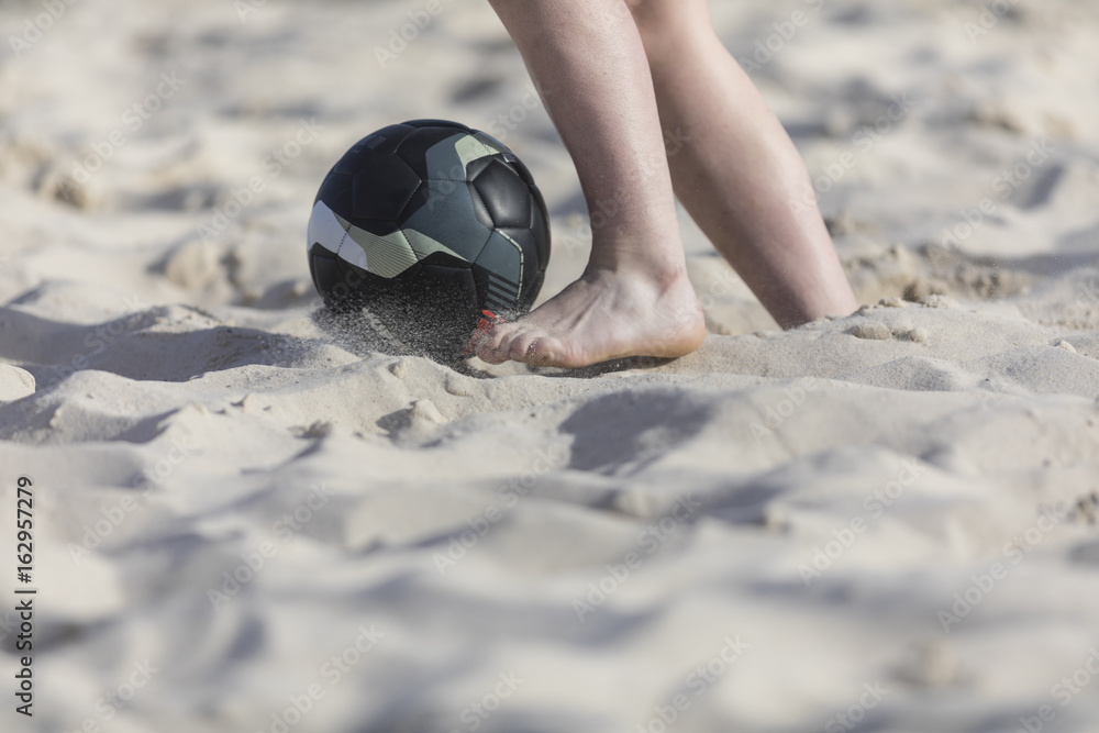 Wall mural football plage