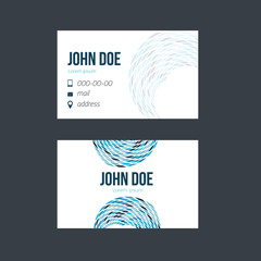 Simple blue business card design for your promotion
