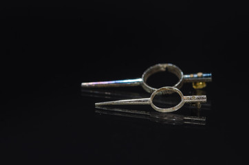 Watch Parts: Pair of Vintage Metallic Pocket Watch Regulators