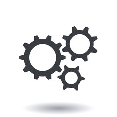 Gear icon.The development and management of business processes.