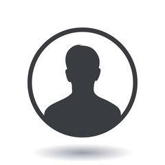 User sign icon. Person symbol. Human avatar.Flat style. 