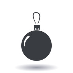 Christmas balls icon. New Year decoration. All to celebrate the New Year and Christmas.