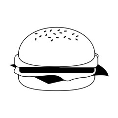 hamburger fast food icon image