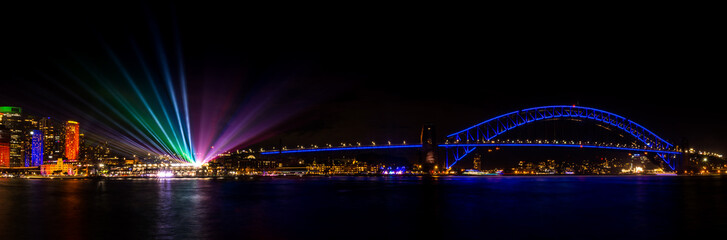 Naklejka na ściany i meble Sydney Harbour Bridge at Night