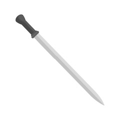 sword icon over white background vector illustration