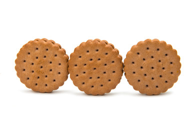 Biscuit round sandwich isolated