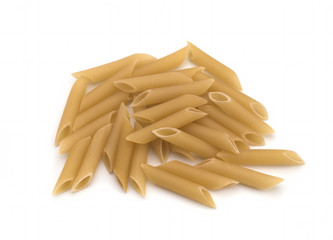 Tricolor spiral pasta, raw food