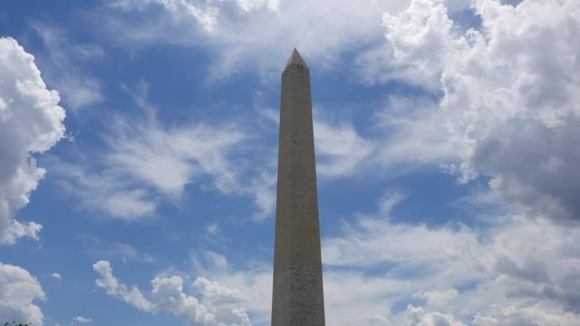 Time lapse of clouds behind the DC Obelisk