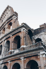 Colosseum at sunrise in Rome, Italy