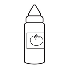 Tomato sauce icon outline