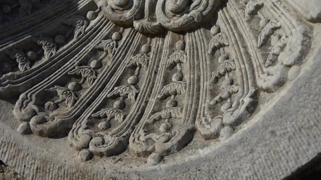 china beijing yuanmingyuan history legacy wreckage,Broken stones carving pattern.