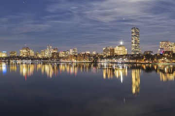 Boston Skyline Night