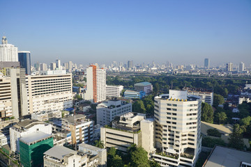Fototapeta na wymiar Bangkok -THAILAND-20 NOVEMBER 2015-- The city of Bangkok,is the capital and most populous city of Thailand. It is known in Thai as Krung Thep Maha Nakhon.Bangkok is very modern with many skyscrapers.
