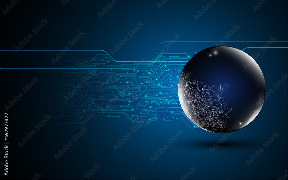 Poster abstract networking connection globe telecommunication concept background