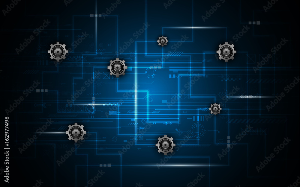 Poster abstract networking circuit technology innovation concept background