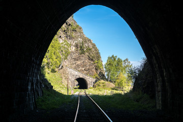 Two tunnels on Circum-Baikal Railway