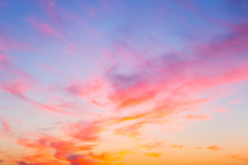 Sunset sky background