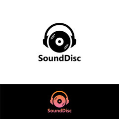 Sound Disk Logo Template Design