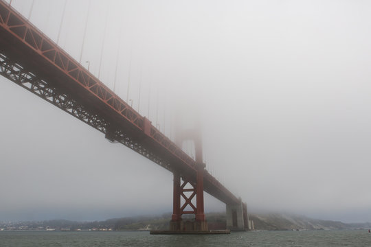 Bridge in Dense Fog