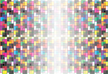 Abstract background vector along the various colorful square that overlap.