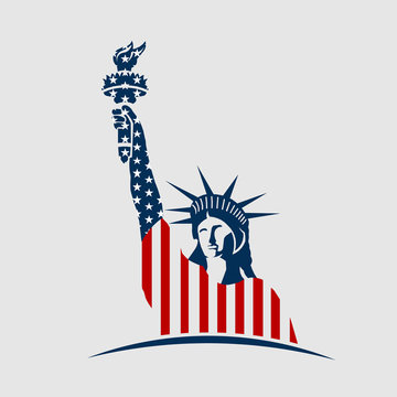 American Liberty Statue Graphic