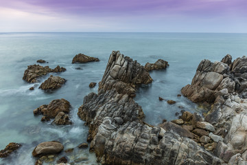 Fototapeta na wymiar Monterey Peninsula Coastline at Twilight - California