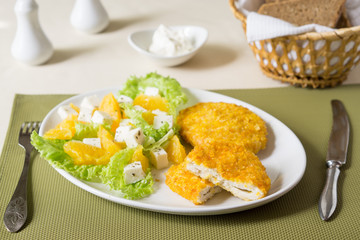 Cutlets de volaille with vegetables