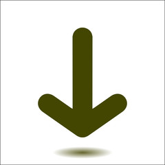 Arrow icon. Pointer direction for land navigation.