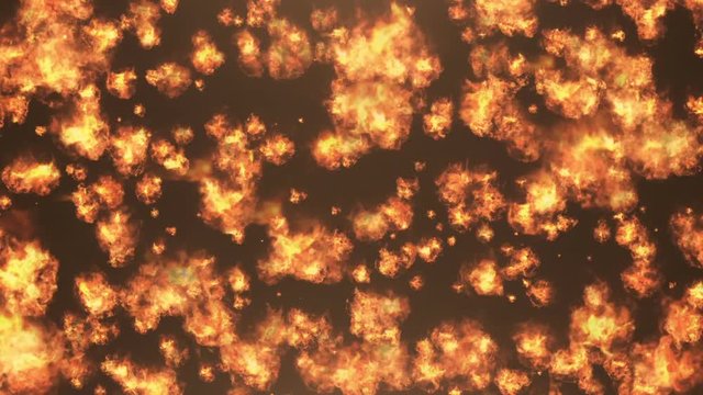 A rising fireball