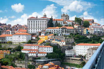 Fototapeta na wymiar Porto buildings and Episcopal palace view