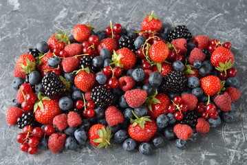 Fresh forest berries