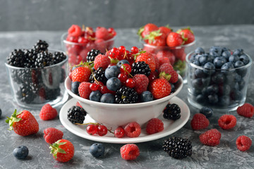 Salad of fresh forest berries