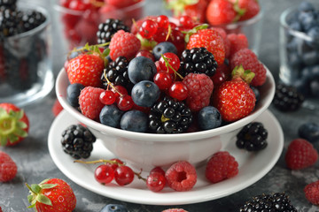 Salad of fresh forest berries