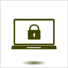 Internet security concept  icon. Identification and protection symbol.