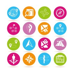 map GPS icons