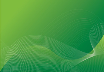green wave background 