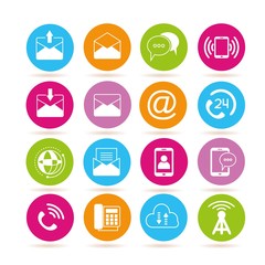 Fototapeta premium contact icons