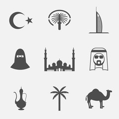 Islamic Icon. Arabic icons