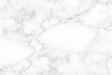 White marble texture with natural pattern for background or design art work.