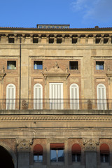 Fototapeta premium Facade on Piazza Maggiore - Main Square; Bologna