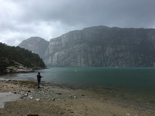 Sea trout fishing in Lysefjord