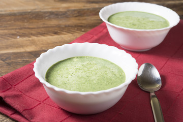 Soup of spinach