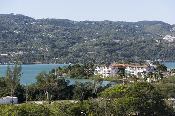 Fototapeta na wymiar Landschaft von Montego Bay.