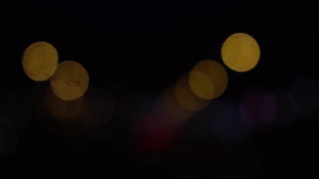 Luz  de carretera  bokeh