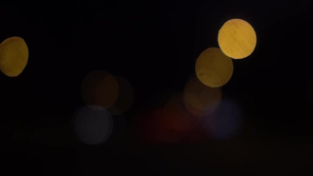 Luz  de carretera  bokeh