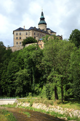 Fototapeta na wymiar Frydlant, medieval fortress, castle in north of Czech Republic, Czechia