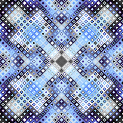 Sewing fabric with Seamless background. Geometric abstract blue pattern ...