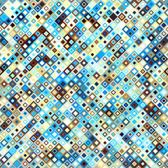 Seamless background. Geometric abstract diagonal pattern in low poly pixel art style.